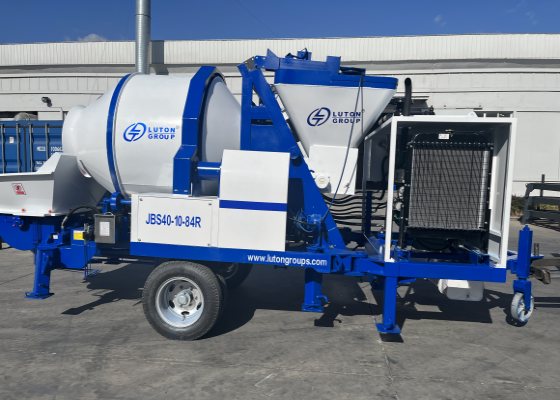 concrete pump with mixer from LUTON