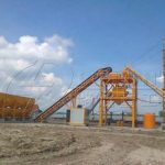 China Concrete Batching Plant HZS 90 installed In Indonesia