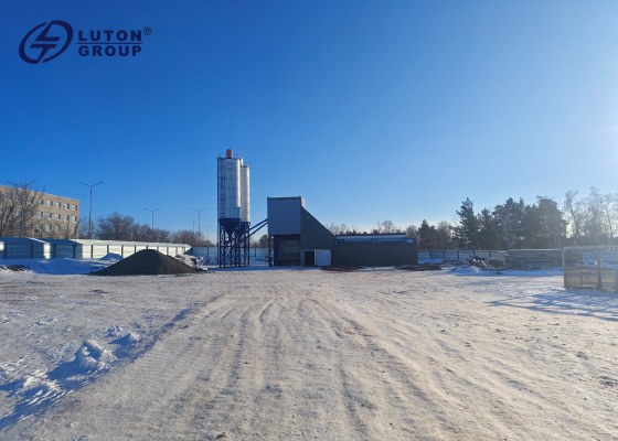 FHZS50 concrete batching plant in Kazakhstan FHZS50 concrete batching plant in Kazakhstan
