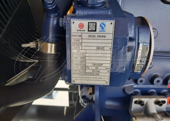 diesel engine of concrete pump trailer