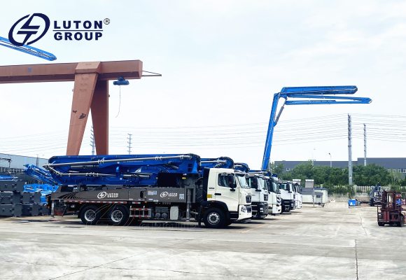 concrete crane pump truck