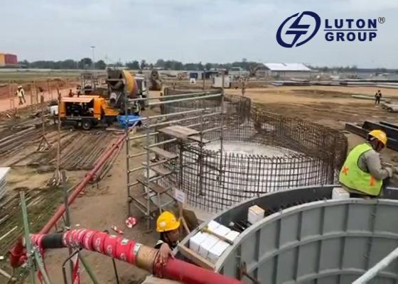 long distance concrete pumping