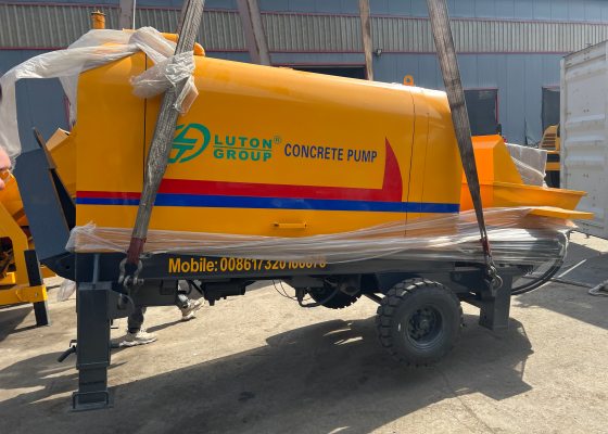LUTON HBT30 Trailer Pump, a JZC450 Concrete Mixer and a LT-3.5 Self Loading Mixer To the UAE LUTON HBT30 Trailer Pump, a JZC450 Concrete Mixer and a LT-3.5 Self Loading Mixer To the UAE