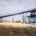 HZS60 Belt Type Concrete Batching Plant In Russia belt type batching system of HZS60
