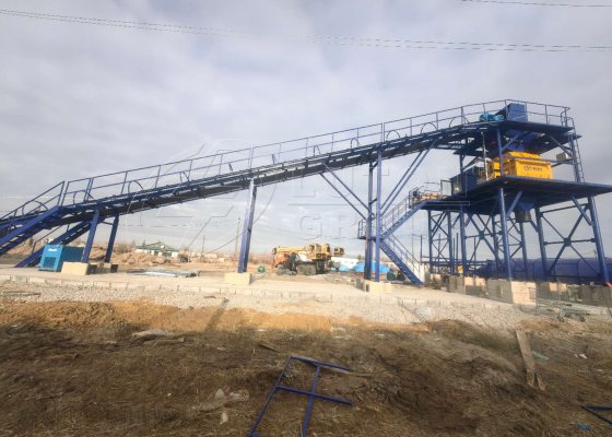 belt type batching system of HZS60 belt type batching system of HZS60