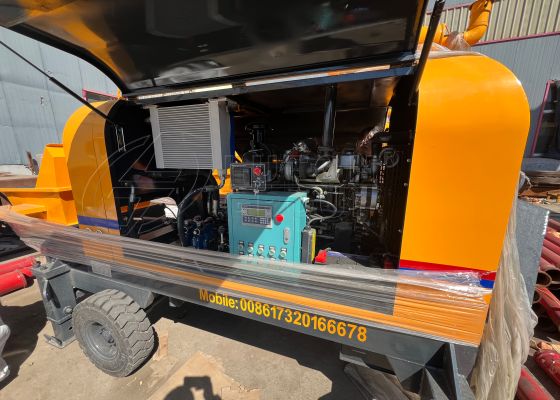 trailer concrete pump hbts30 to the UAE trailer concrete pump hbts30 to the UAE