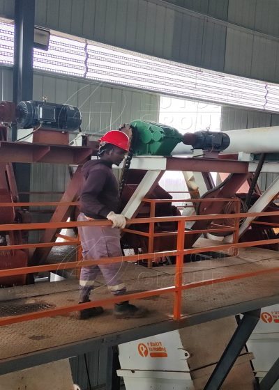 a worker in the coal washing plant