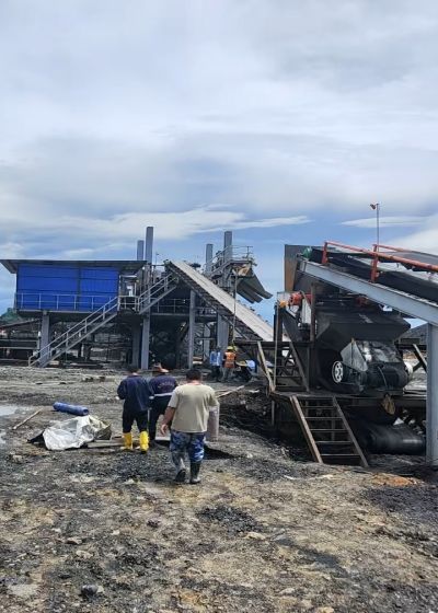 coal washing plant onsite